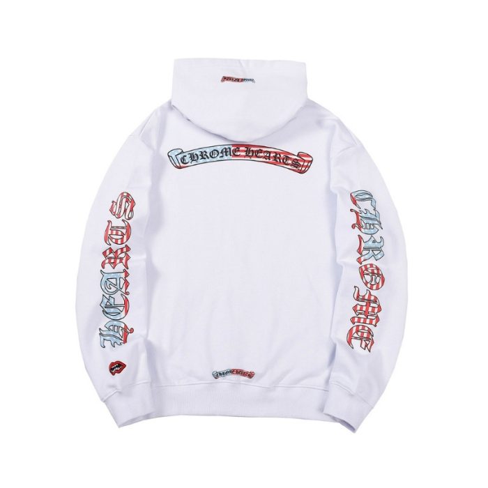 Hoodie Chrome Hearts Multicolor Logo Sleeves CH074 - Image 5