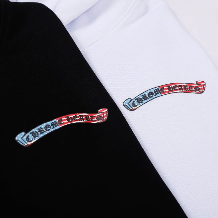 Hoodie Chrome Hearts Multicolor Logo Sleeves CH074 - Image 7
