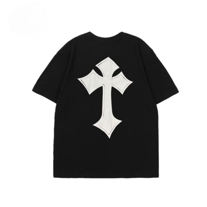 T-shirt Chrome Hearts Large Cross Black Logo CH018 - Image 2