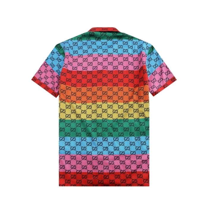 Shirt Gucci Rainbow Monogram GC082 - Image 2