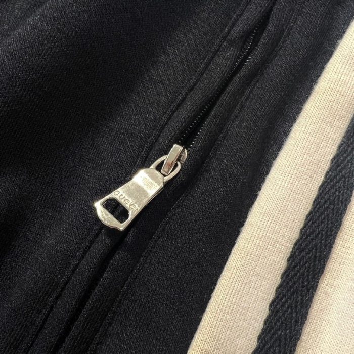 Shorts Gucci GG Stripe Trim Black GC093 - Image 6