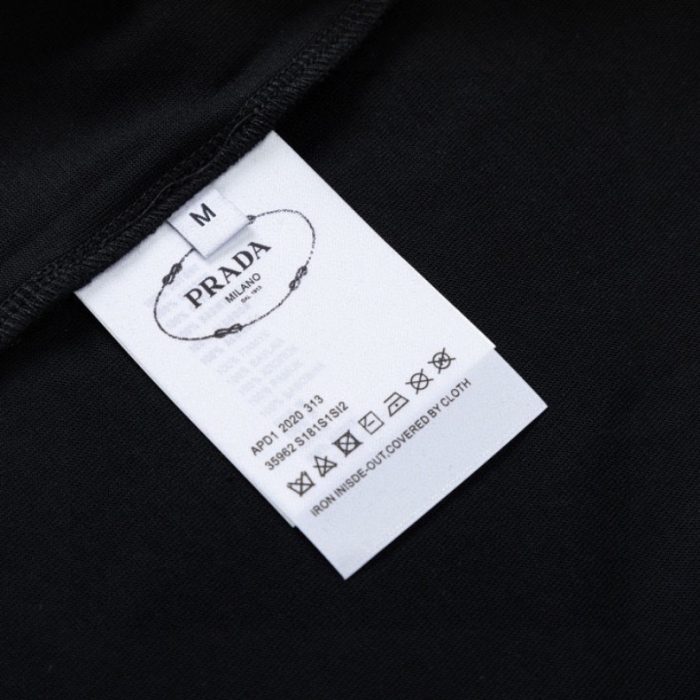 T-shirt Prada Milano Black Drip Logo PD035 - Image 9