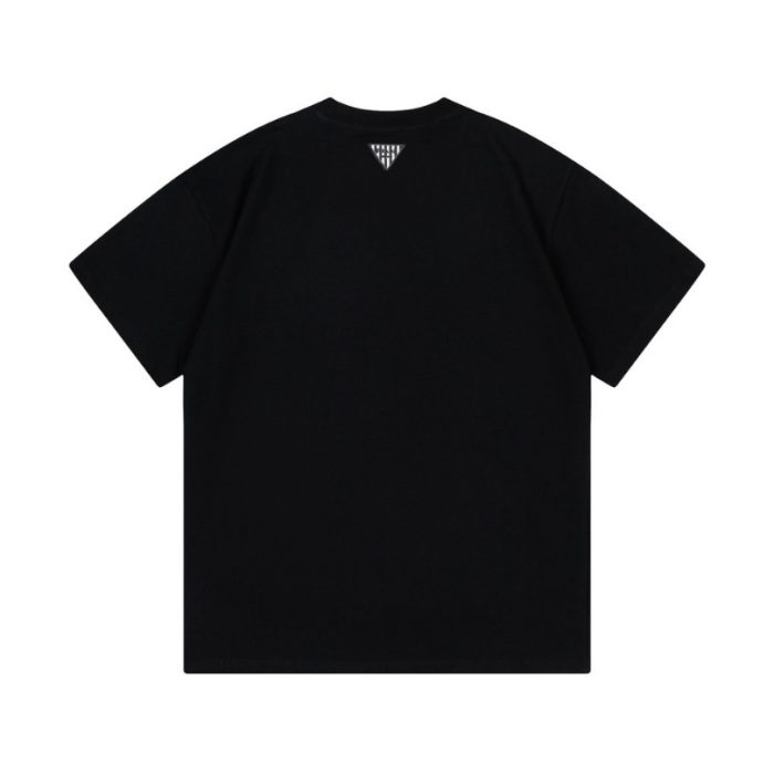 T-shirt Prada Milano Black Drip Logo PD035 - Image 2
