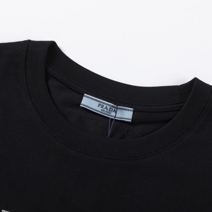 T-shirt Prada Milano Black Drip Logo PD035 - Image 8