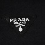 T-shirt Prada Crest Logo Black PD018 - Image 4