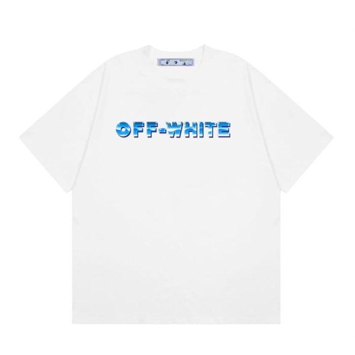 T-shirt Off-White Blue Arrows Logo OFF023 - Image 2