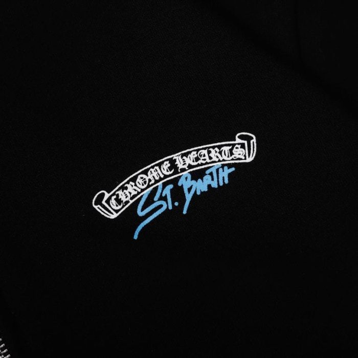 Hoodie Chrome Hearts St. Barth Black CH082 - Image 6