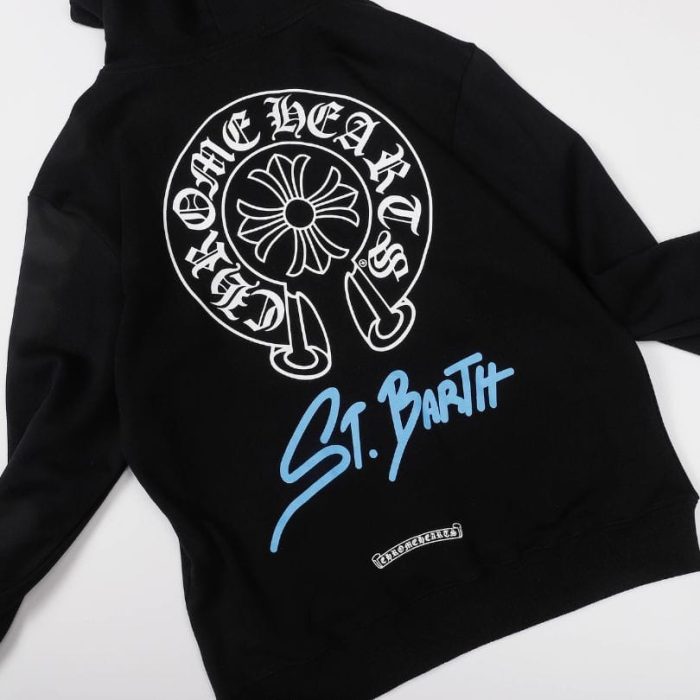 Hoodie Chrome Hearts St. Barth Black CH082 - Image 5