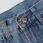 Shorts Chrome Hearts Black Cross Denim CH056 - Image 7