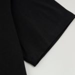 T-shirt Prada Black Triangle Graphic Logo PD040 - Image 6