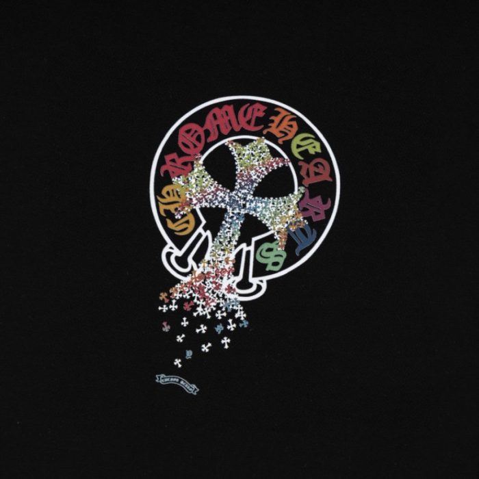 T-shirt Chrome Hearts Multicolor Cross Black CH057 - Image 4