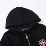 Hoodie Chrome Hearts Black Red Embroidered CH081 - Image 10