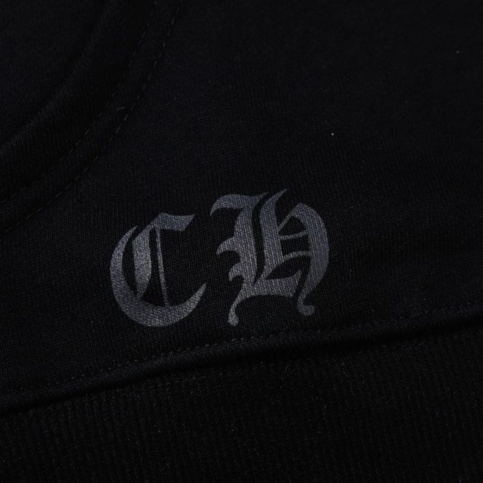 Hoodie Chrome Hearts Black Red Embroidered CH081 - Image 7
