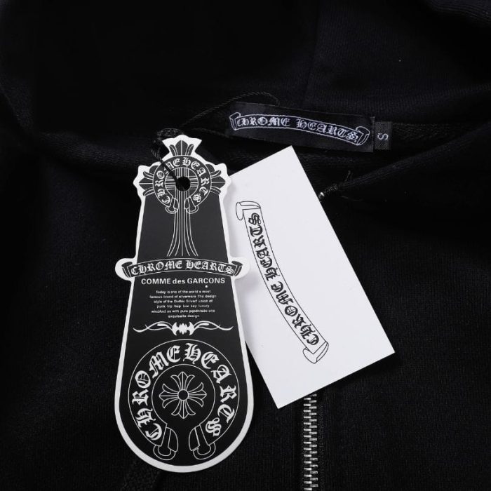 Hoodie Chrome Hearts Black Red Embroidered CH081 - Image 14