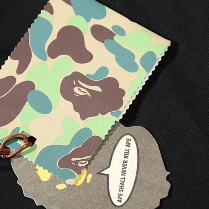 T-shirt BAPE Baby Milo Banana Ape Head Black BP051 - Image 7