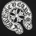 T-shirt Chrome Hearts Horseshoe Black Logo CH014 - Image 6