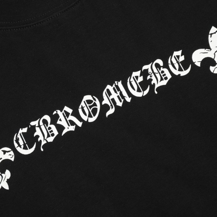 T-shirt Chrome Hearts Horseshoe Black Logo CH014 - Image 4