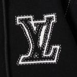 Hoodie Louis Vuitton LV Embroidered Zip-Up LV056 - Image 4