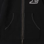 Hoodie Louis Vuitton LV Embroidered Zip-Up LV056 - Image 7