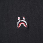 T-shirt BAPE Shark Embroidery Black BP012 - Image 2
