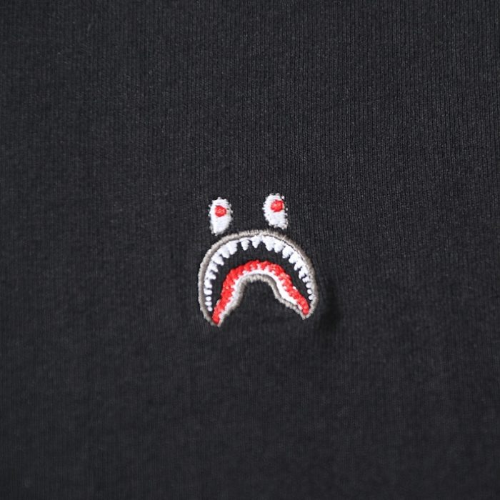 T-shirt BAPE Shark Embroidery Black BP012 - Image 2