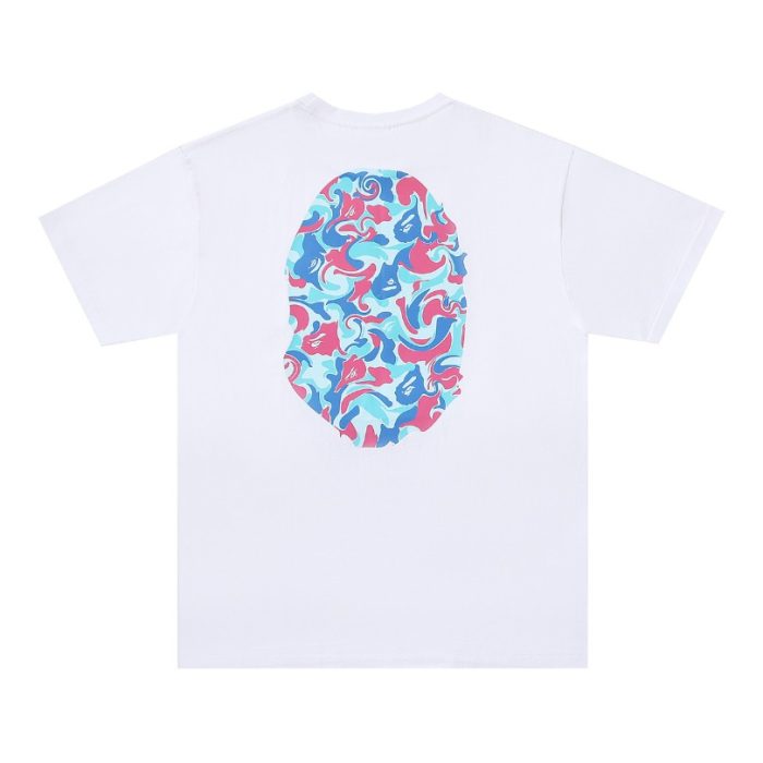 T-shirt BAPE Color Camo Ape Head White BP007 - Image 2