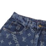 Pants Louis Vuitton x Supreme Monogram Denim LV045 - Image 4