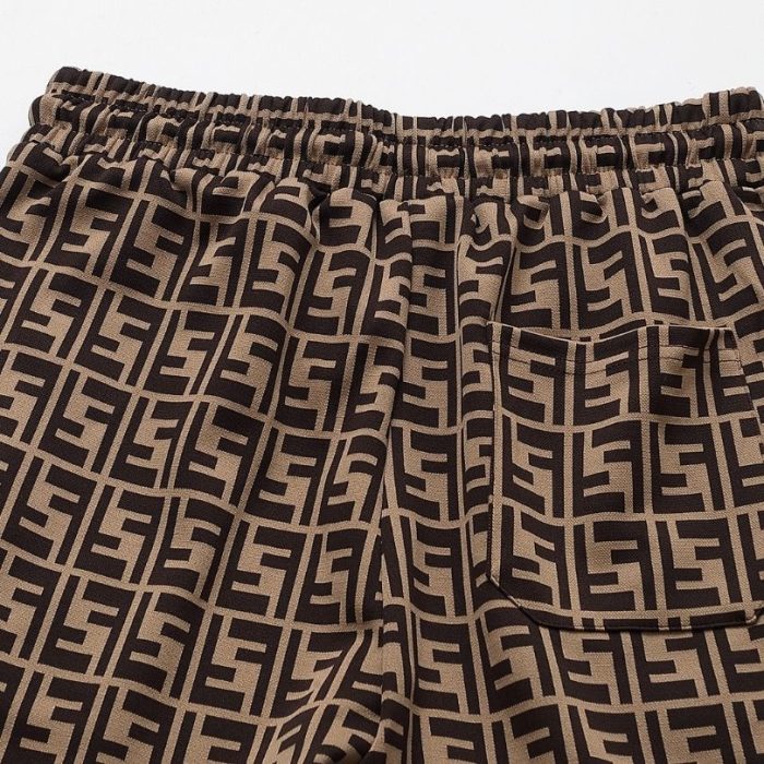 Set Tracksuit Fendi FF Monogram Beige FE006 - Image 8