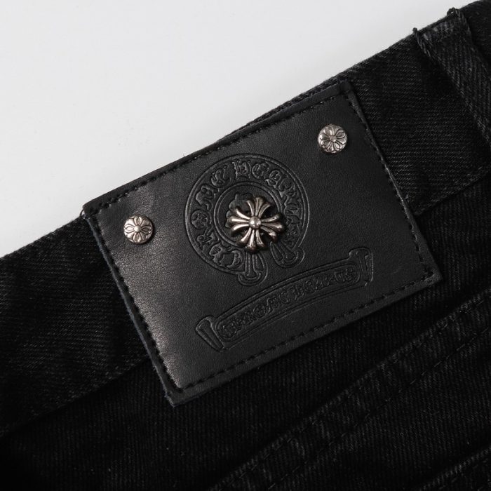 Jeans Chrome Hearts Yellow Crosses CH055 - Image 13