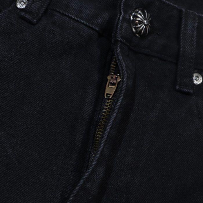 Jeans Chrome Hearts Black White Cross Patch CH025 - Image 4