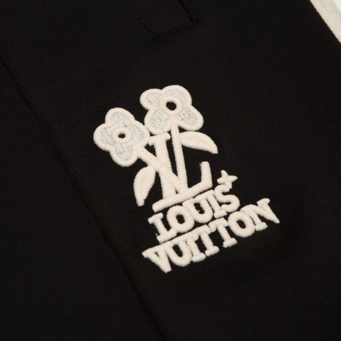 Track Pants Louis Vuitton LV Lovers Black LV062 - Image 4