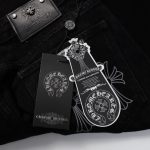 Jeans Chrome Hearts Black Cross Embroidery CH066 - Image 5