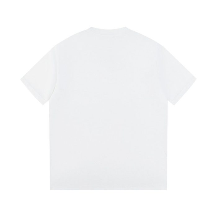 T-shirt Prada Logo Patch White PD016 - Image 2