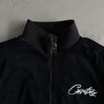 Tracksuit Corteiz Velour Black with White Logo CZ007 - Image 8