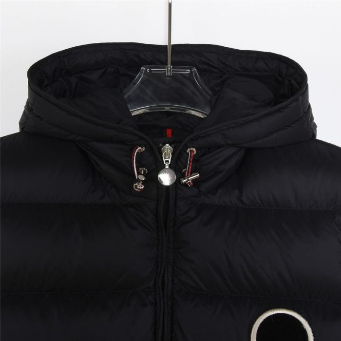 Vest Puffer Moncler Hooded Black Logo MCL011 - Image 5