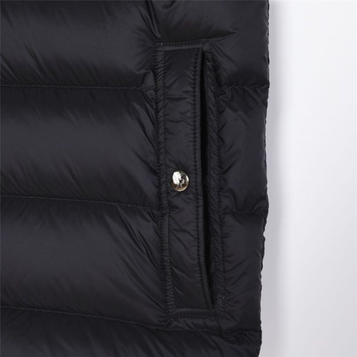 Vest Puffer Moncler Hooded Black Logo MCL011 - Image 6