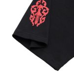 T-shirt Chrome Hearts Red Cross Crest Black CH004 - Image 9