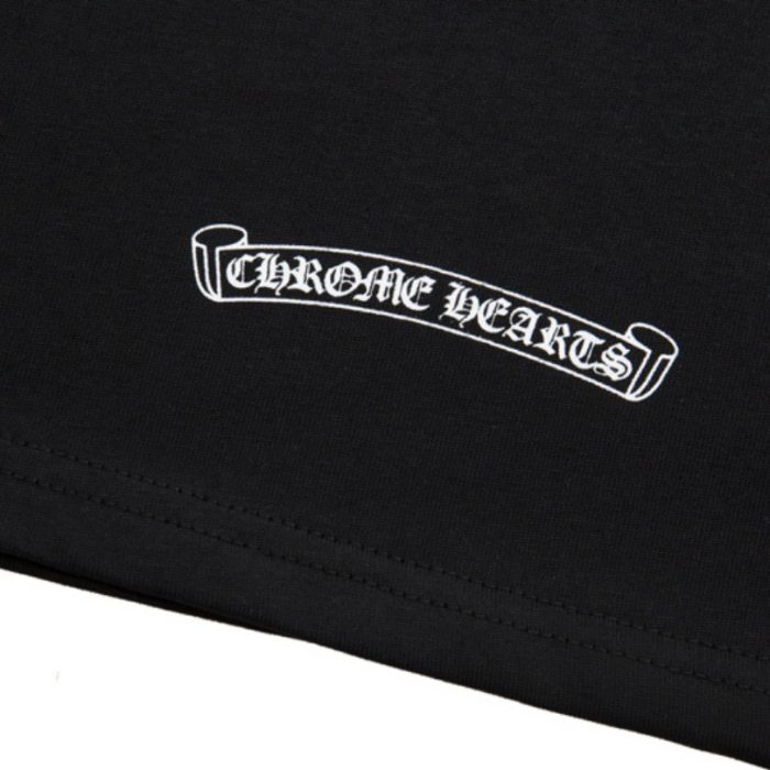 T-shirt Chrome Hearts Red Cross Crest Black CH004 - Image 7