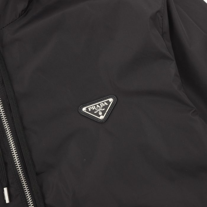 Hooded Prada Wind Breaker Black PD047 - Image 4