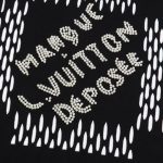 T-shirt Louis Vuitton Graphic Print Black LV023 - Image 4