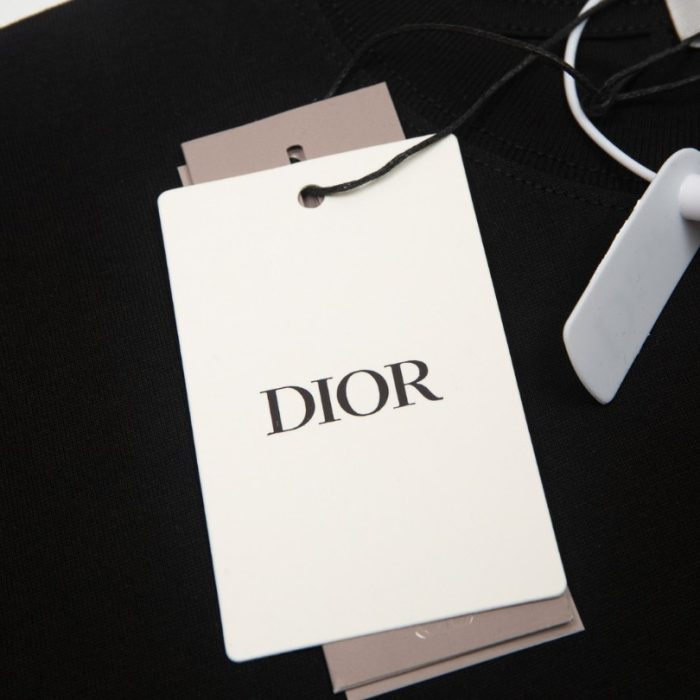 T-shirt Christian Dior Embossed Monogram Navy DO062 - Image 8