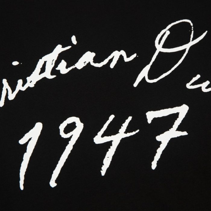T-shirt Christian Dior Embossed Monogram Navy DO062 - Image 4
