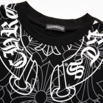T-shirt Chrome Hearts Cross Pattern Black CH002 - Image 8