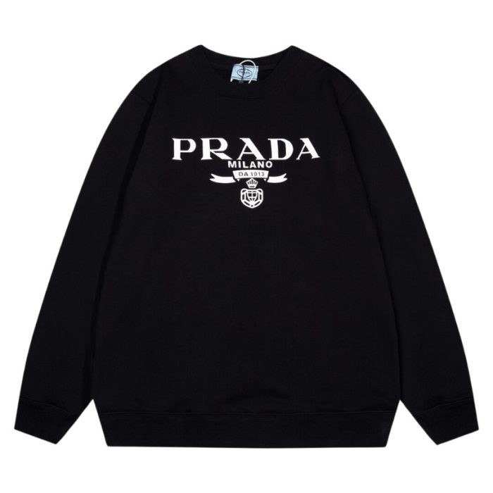 Sweatshirt Prada Milano Black Crewneck PD026 - Image 2