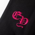Sweatshirt Chrome Hearts Pink Horseshoe Black CH006 - Image 5