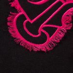 Sweatshirt Chrome Hearts Pink Horseshoe Black CH006 - Image 6