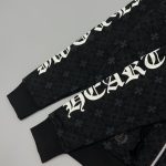 Hoodie Chrome Hearts Hearts Zip Black Monogram CH063 - Image 7
