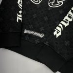 Hoodie Chrome Hearts Hearts Zip Black Monogram CH063 - Image 8