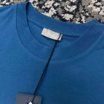 T-shirt Dior Logo Blue DO070 - Image 8