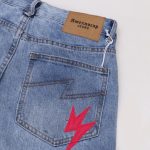 Jeans Denim Lightning Bolt Print CH045 - Image 8